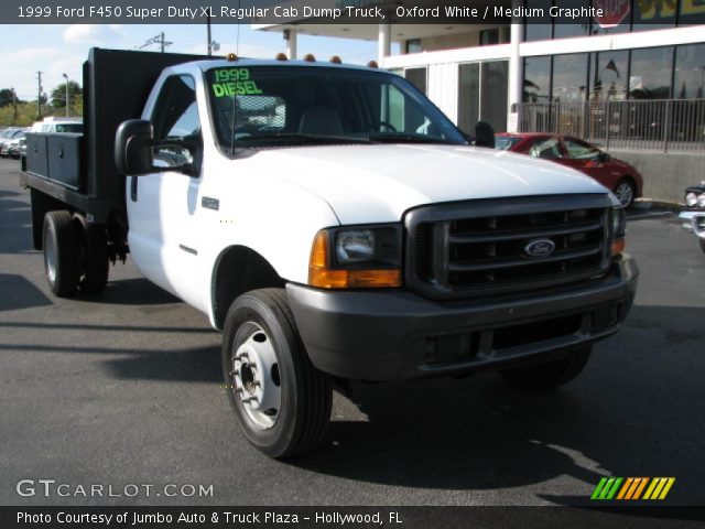 1999 Ford F450 Super Duty XL Regular Cab Dump Truck in Oxford White