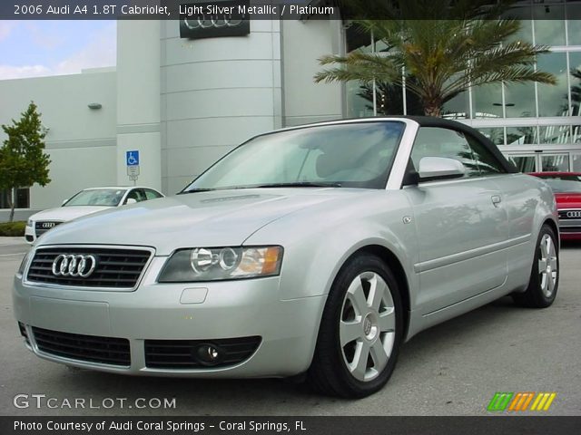 2006 Audi A4 1.8T Cabriolet in Light Silver Metallic