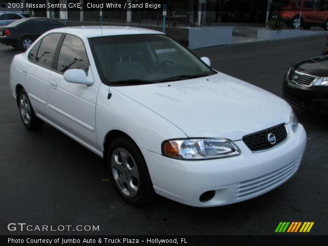2003 Nissan Sentra GXE in Cloud White
