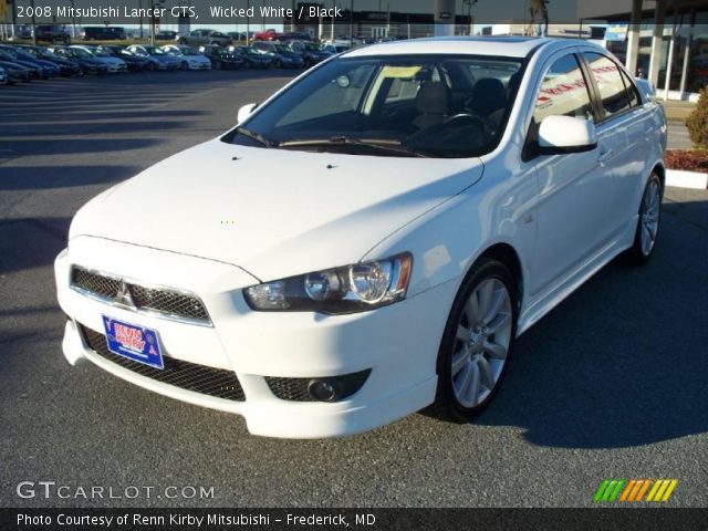 2008 Mitsubishi Lancer GTS in Wicked White