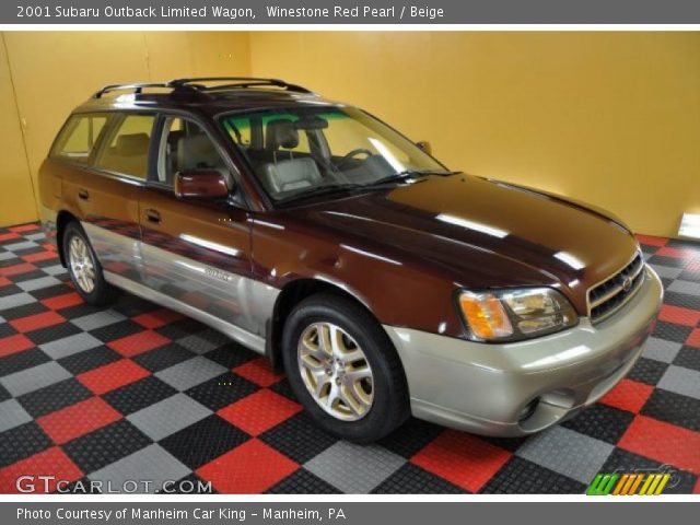 2001 Subaru Outback Limited Wagon in Winestone Red Pearl