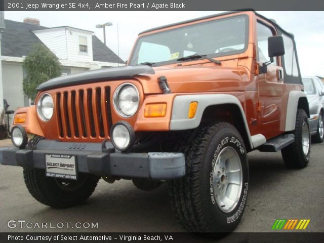 2001 Jeep Wrangler SE 4x4 in Amber Fire Pearl