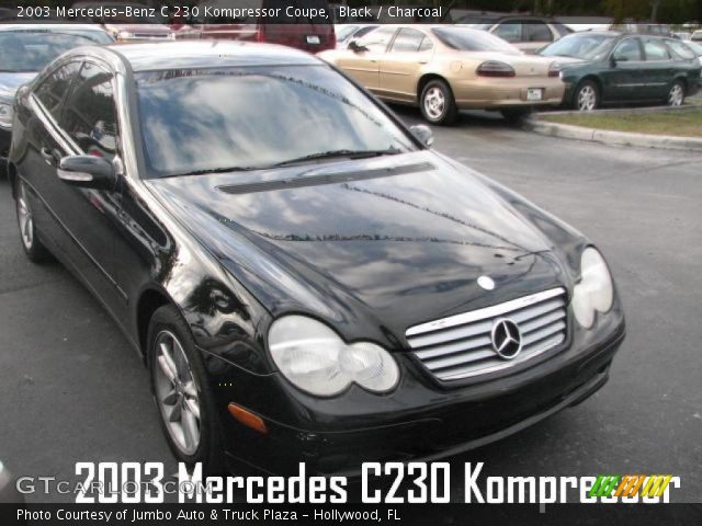 2003 Mercedes-Benz C 230 Kompressor Coupe in Black
