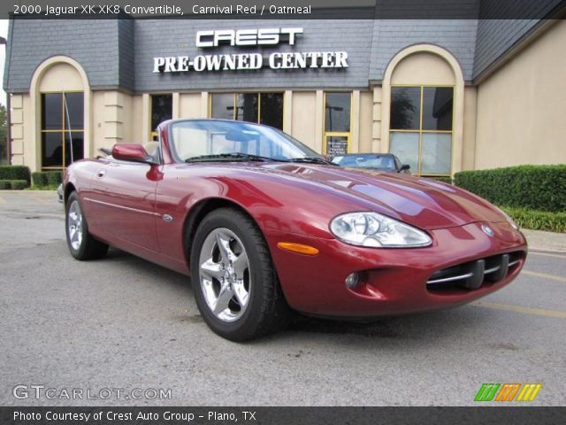 2000 Jaguar XK XK8 Convertible in Carnival Red