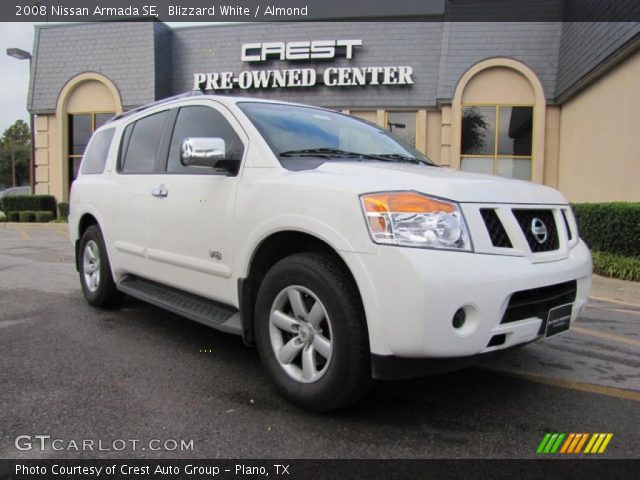 2008 Nissan Armada SE in Blizzard White