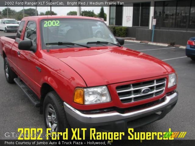 2002 Ford Ranger XLT SuperCab in Bright Red