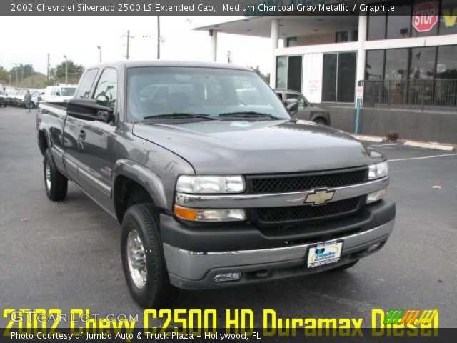 2002 Chevrolet Silverado 2500 LS Extended Cab in Medium Charcoal Gray Metallic