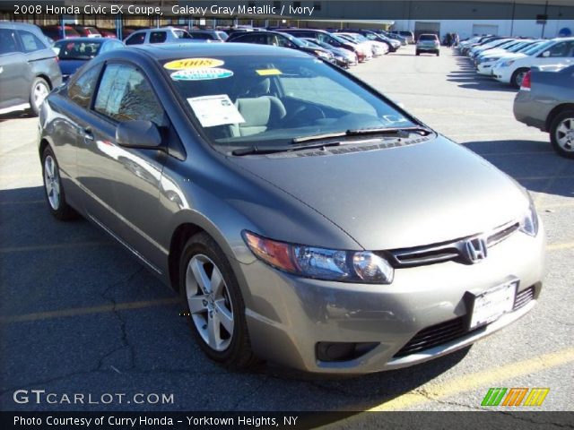 2008 Honda Civic EX Coupe in Galaxy Gray Metallic