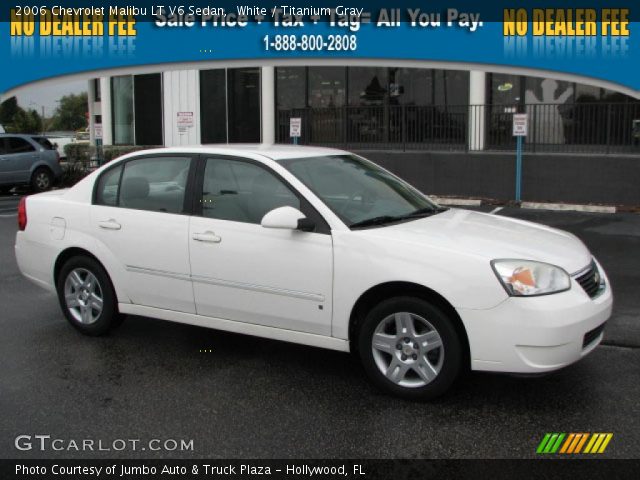 2006 Chevrolet Malibu LT V6 Sedan in White