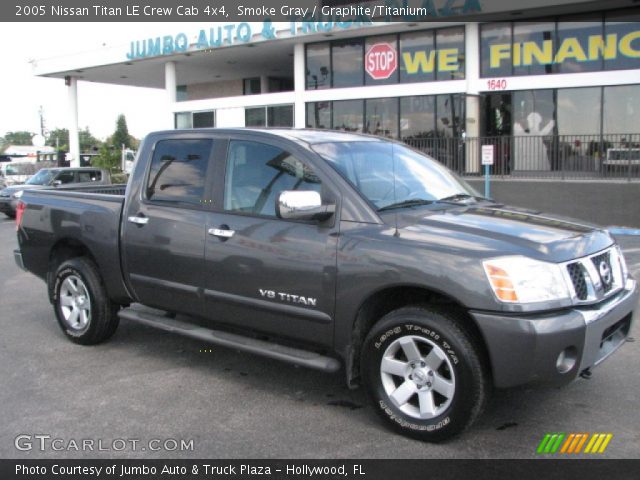 2005 Nissan Titan LE Crew Cab 4x4 in Smoke Gray