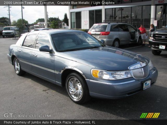 2000 Lincoln Town Car Executive in Graphite Blue Metallic