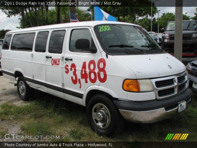 2001 Dodge Ram Van 3500 Passenger in Bright White
