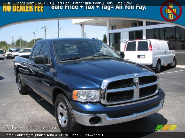 2003 Dodge Ram 1500 SLT Quad Cab in Patriot Blue Pearl