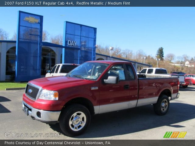 2007 Ford F150 XLT Regular Cab 4x4 in Redfire Metallic