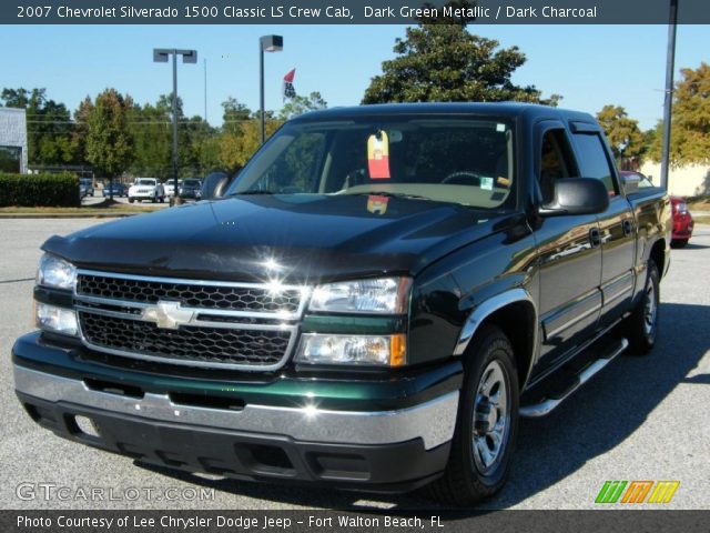 2007 Chevrolet Silverado 1500 Classic LS Crew Cab in Dark Green Metallic