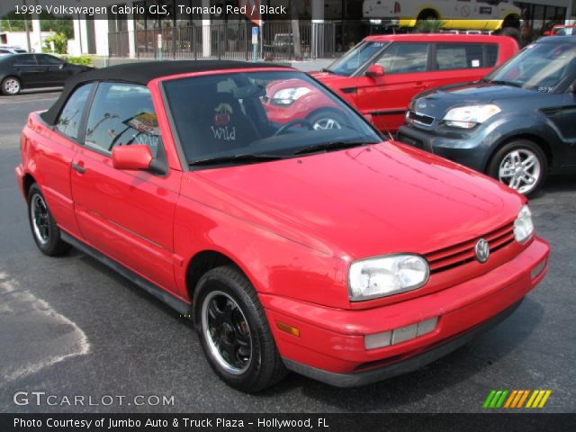 1998 Volkswagen Cabrio GLS in Tornado Red