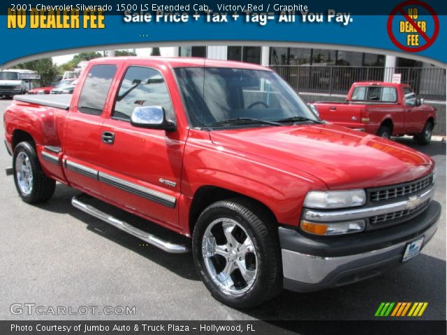 2001 Chevrolet Silverado 1500 LS Extended Cab in Victory Red