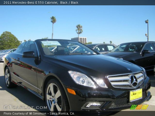2011 Mercedes-Benz E 550 Cabriolet in Black