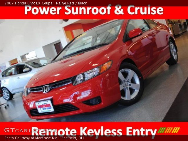 2007 Honda Civic EX Coupe in Rallye Red
