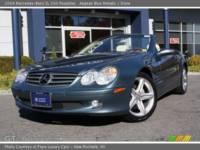 2004 Mercedes-Benz SL 500 Roadster in Aegean Blue Metallic