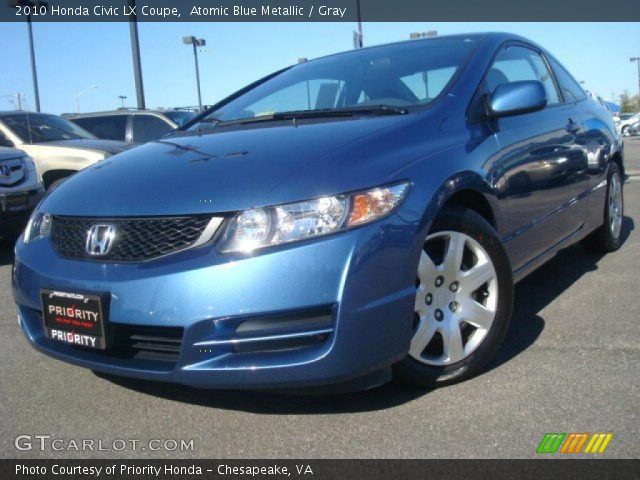 2010 Honda Civic LX Coupe in Atomic Blue Metallic
