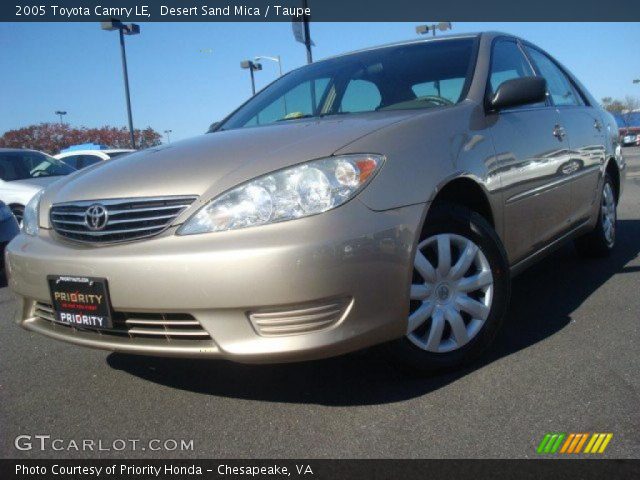 2005 Toyota Camry LE in Desert Sand Mica