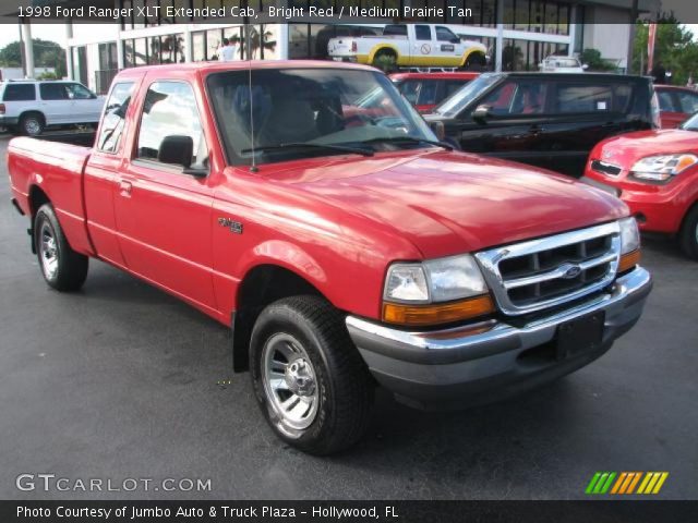 1998 Ford Ranger XLT Extended Cab in Bright Red