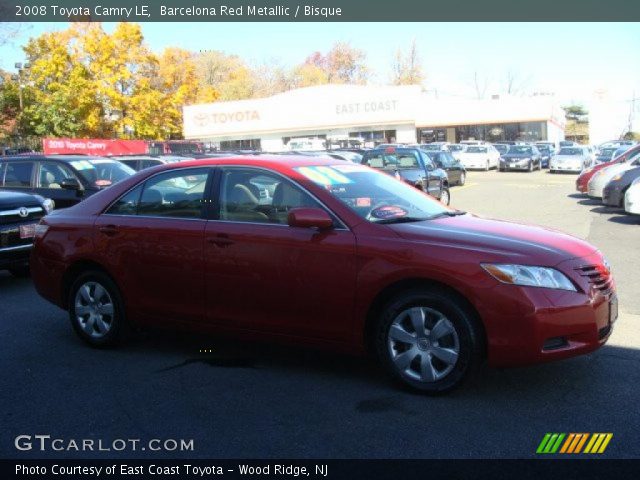 2008 Toyota Camry LE in Barcelona Red Metallic