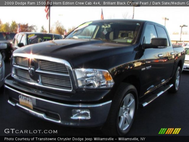2009 Dodge Ram 1500 Big Horn Edition Crew Cab 4x4 in Brilliant Black Crystal Pearl