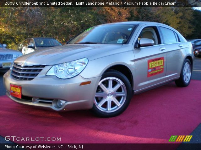 2008 Chrysler Sebring Limited Sedan in Light Sandstone Metallic