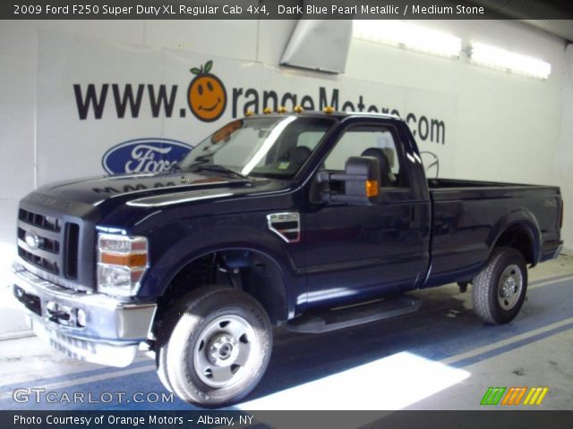 2009 Ford F250 Super Duty XL Regular Cab 4x4 in Dark Blue Pearl Metallic