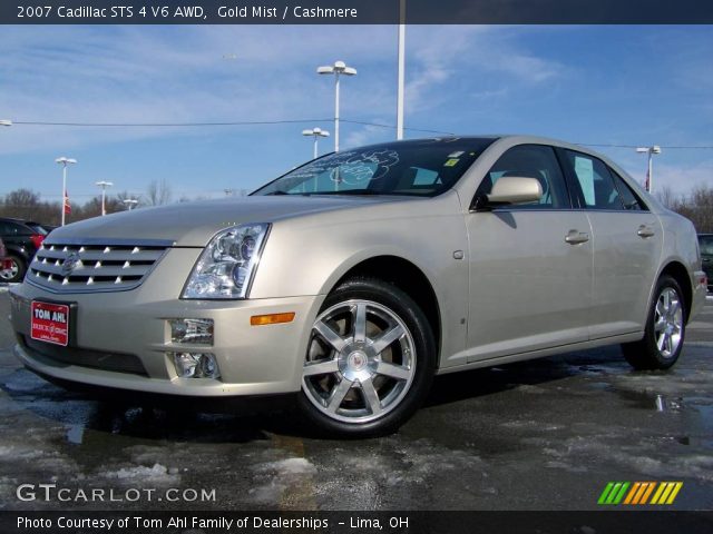 2007 Cadillac STS 4 V6 AWD in Gold Mist