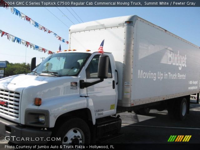 2004 GMC C Series TopKick C7500 Regular Cab Commerical Moving Truck in Summit White