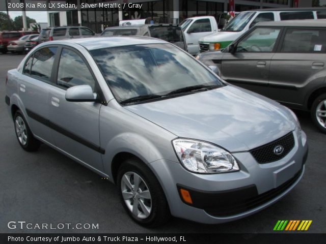 2008 Kia Rio LX Sedan in Silver Metallic