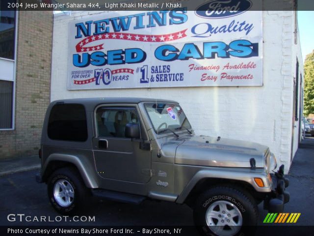 2004 Jeep Wrangler Sahara 4x4 in Light Khaki Metallic