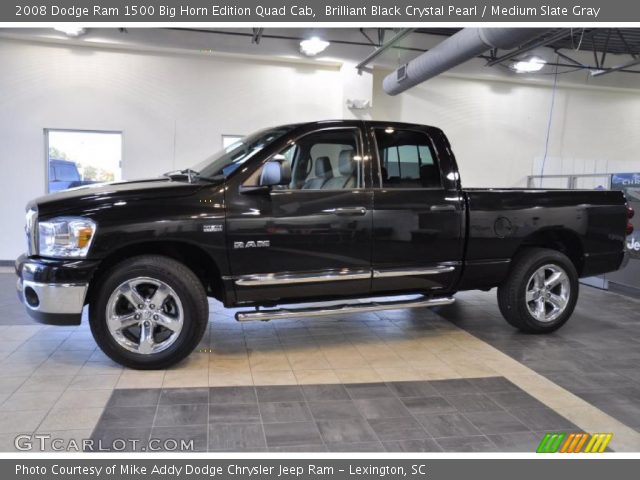2008 Dodge Ram 1500 Big Horn Edition Quad Cab in Brilliant Black Crystal Pearl