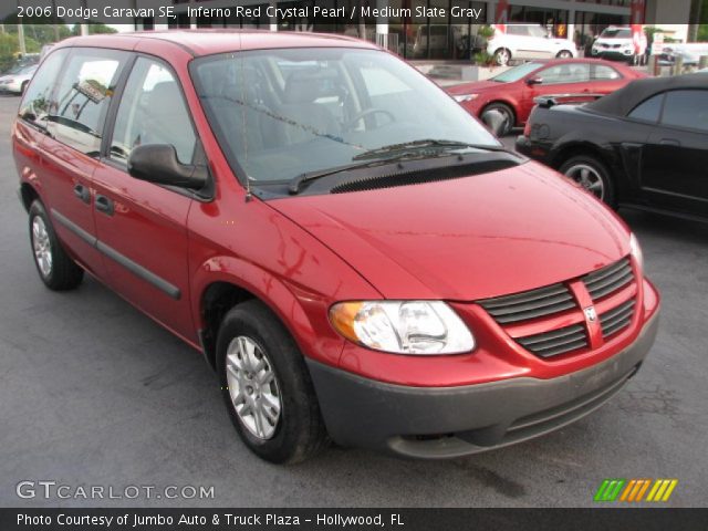 2006 Dodge Caravan SE in Inferno Red Crystal Pearl