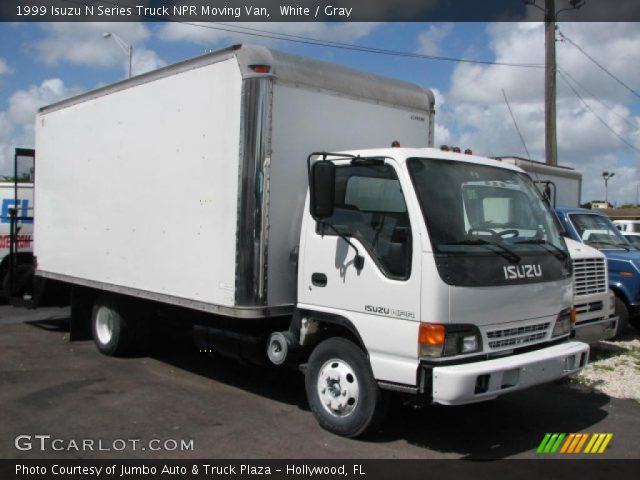 1999 Isuzu N Series Truck NPR Moving Van in White