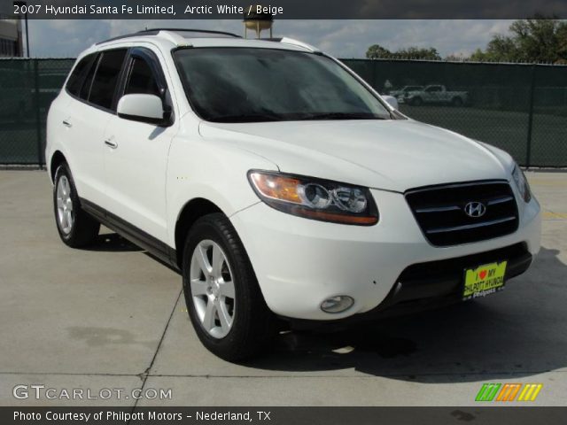 2007 Hyundai Santa Fe Limited in Arctic White