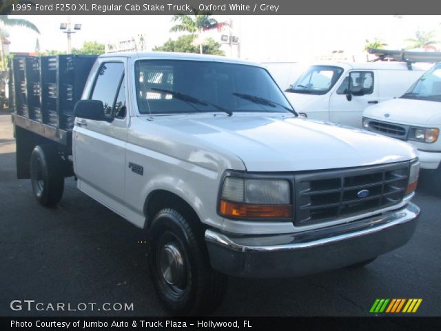 1995 Ford F250 XL Regular Cab Stake Truck in Oxford White