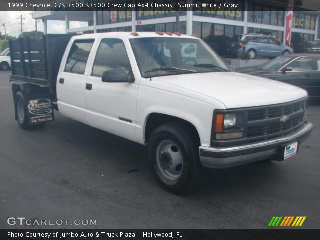 1999 Chevrolet C/K 3500 K3500 Crew Cab 4x4 Chassis in Summit White