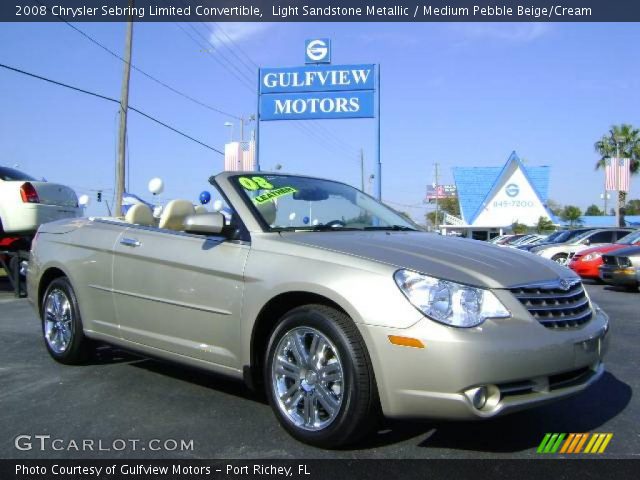 2008 Chrysler Sebring Limited Convertible in Light Sandstone Metallic