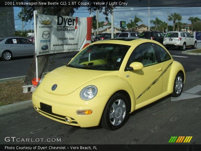 2001 Volkswagen New Beetle GLS 1.8T Coupe in Yellow