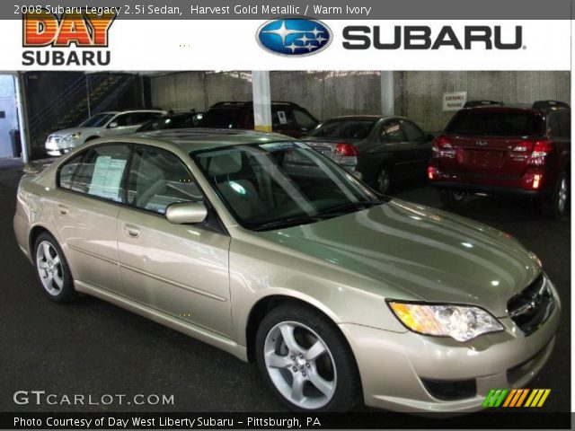 2008 Subaru Legacy 2.5i Sedan in Harvest Gold Metallic