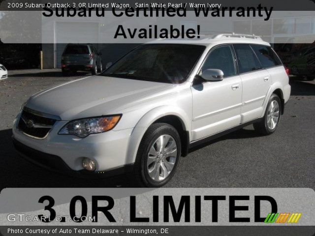 2009 Subaru Outback 3.0R Limited Wagon in Satin White Pearl