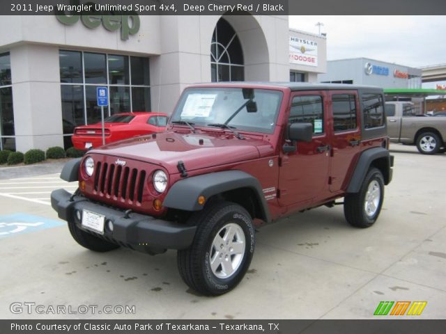 2011 Jeep Wrangler Unlimited Sport 4x4 in Deep Cherry Red