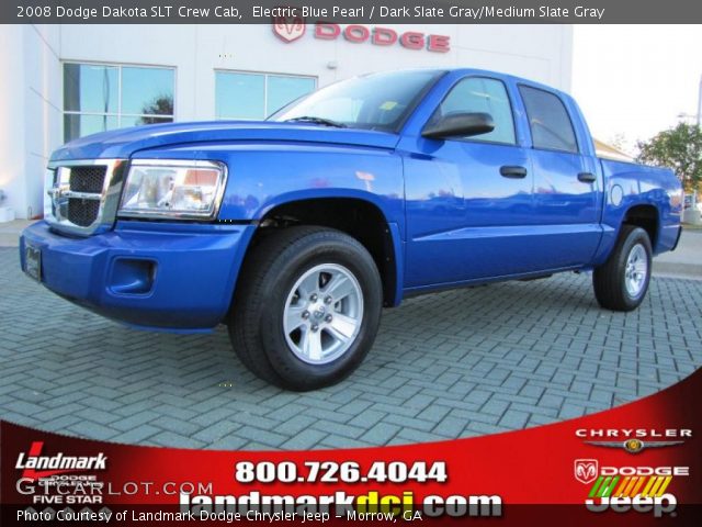 2008 Dodge Dakota SLT Crew Cab in Electric Blue Pearl