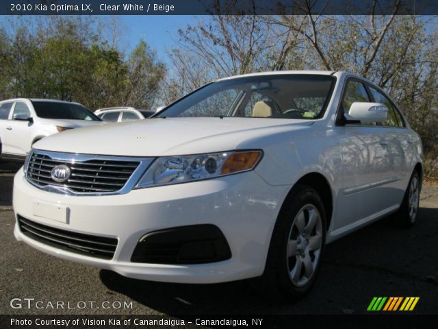 2010 Kia Optima LX in Clear White