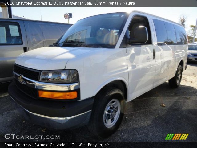 2010 Chevrolet Express LS 3500 Passenger Van in Summit White