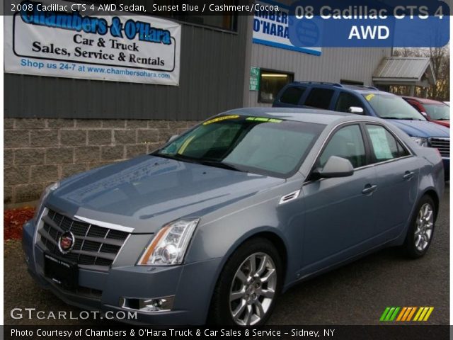 2008 Cadillac CTS 4 AWD Sedan in Sunset Blue